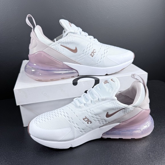 Nike Air Max 270 Athletic Shoes White Platinum Violet Women AH6789-120 Size 10.5 - Picture 6 of 15